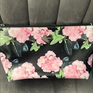 Floral Black Clutch by Betsey Johnson